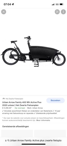 Gestolen Fiets Urban Arrow