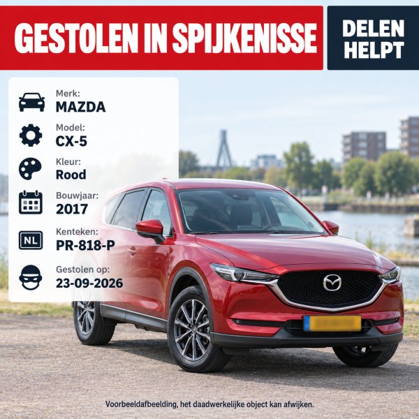Gestolen Auto MAZDA PR-818-P