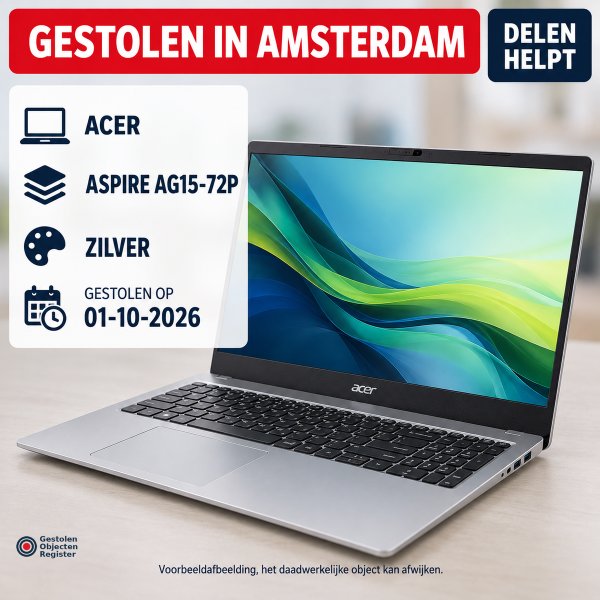 Gestolen Laptop Acer