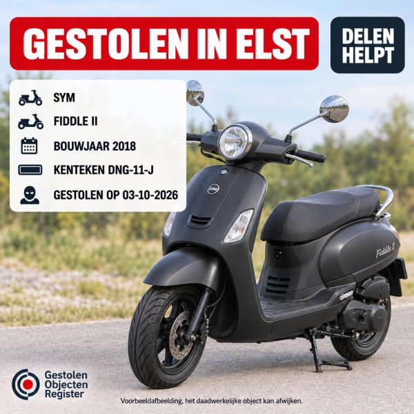Gestolen Scooter SYM DNG-11-J