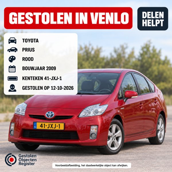 Gestolen Auto TOYOTA 41-JXJ-1