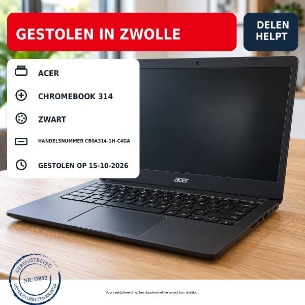 Gestolen Netbook Acer