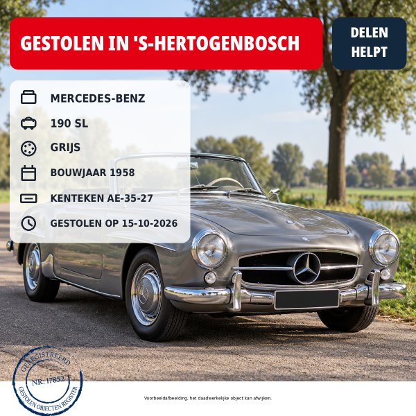 Gestolen Auto MERCEDES-BENZ AE-35-27