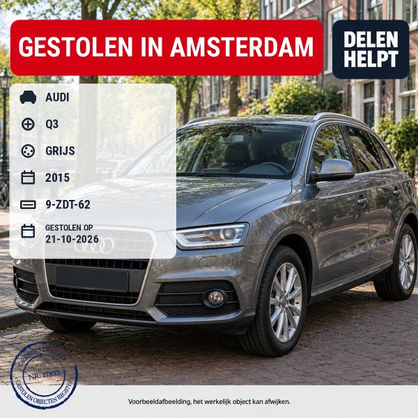 Gestolen Auto AUDI 9-ZDT-62