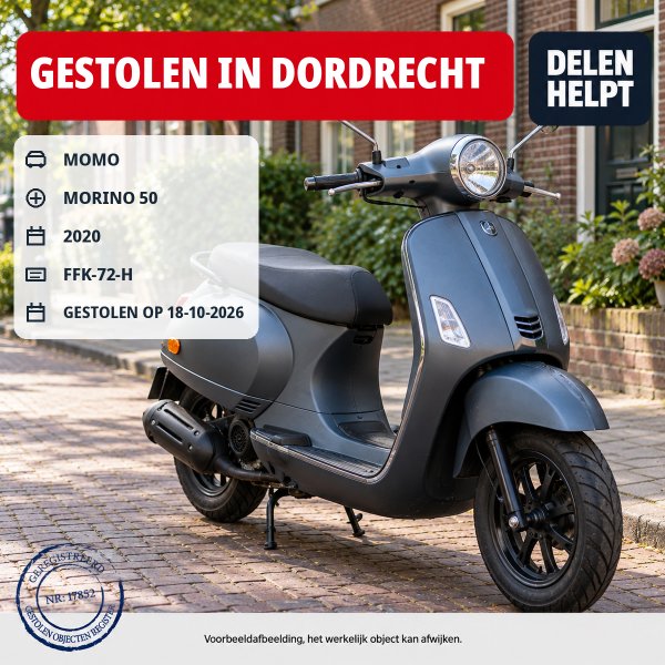 Gestolen Scooter MOMO FFK-72-H
