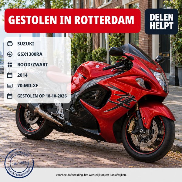 Gestolen Motorfiets SUZUKI 70-MD-XF