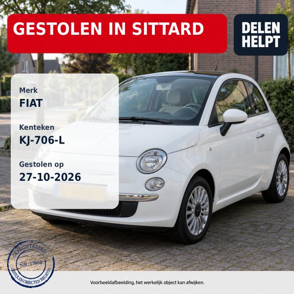 Gestolen Auto FIAT KJ-706-L